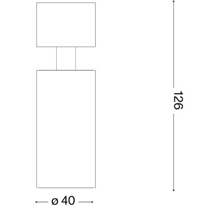 Ideal Lux - DYNAMITE LED spotlight 1x GU10/7W/230V, CRI 90, Brass