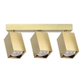 Ideal Lux - DYNAMITE LED spotlight 3xGU10/7W/230V CRI 90 brass