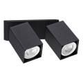 Ideal Lux - DYNAMITE LED Wall-Mounted Spotlight 2x GU10/7W/230V CRI 90 Black