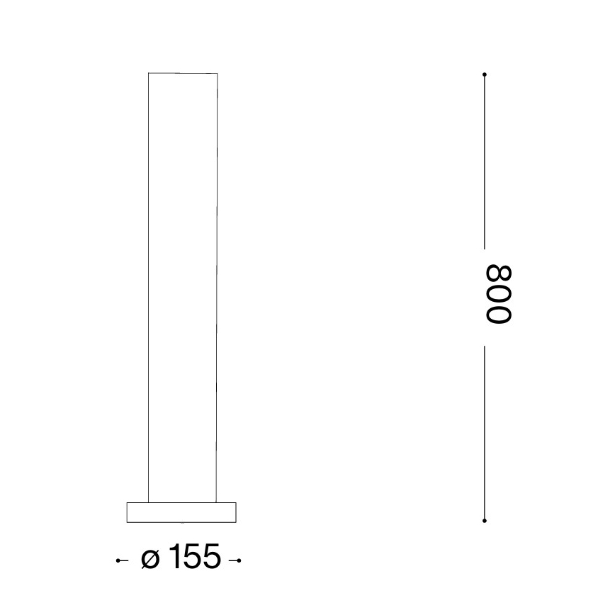 Ideal Lux - EDO OUTDOOR Outdoor lamp 1xGX53/15W/230V, 80 cm, IP65, Brown