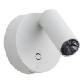 Ideal Lux - ELF LED Touch-Dimmable Wall Spotlight, 3W/230V, CRI 95, White