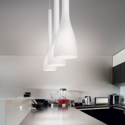 Ideal Lux - FLUT cable pendant 1xE14/40W/230V Ø 10.5 cm, white