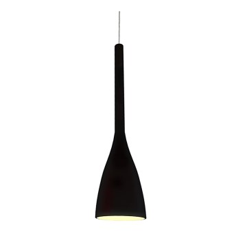 Ideal Lux - FLUT cable-suspended pendant 1xE27/60W/230V Ø 14,5 cm black