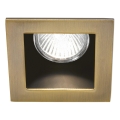Ideal Lux - FUNKY Recessed Downlight 1xGU10/50W/230V 9x9 cm Brass