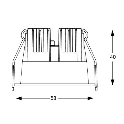 Ideal Lux - LED recessed downlight GAME TRIM LED/5,5W/230V 3000K CRI 90 Ø 5,8 cm black