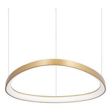 Ideal Lux - GEMINI cable-suspended LED pendant, 47W, 230V, 2700K, Ø 61 cm, CRI 90, brass