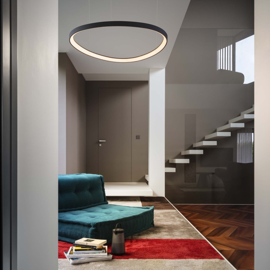 Ideal Lux - GEMINI LED cable pendant LED/36W/230V 4000K Ø 42,5 cm CRI 90 black