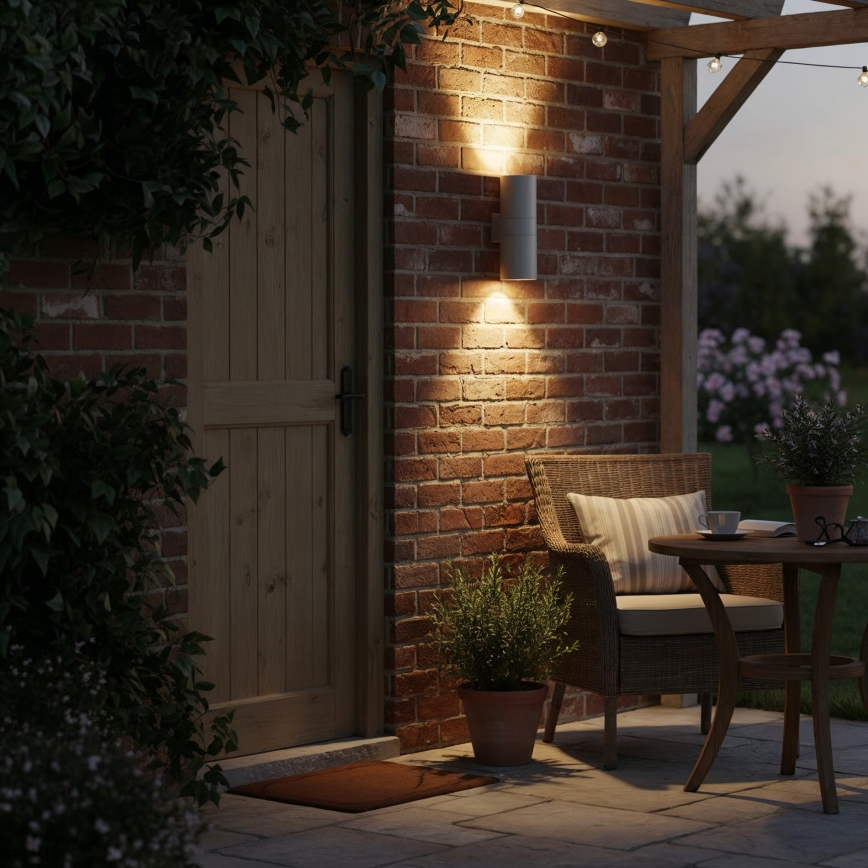 Ideal Lux - GUN Outdoor Wall Light 1xE27/60W/230V 31 cm IP54 Grey