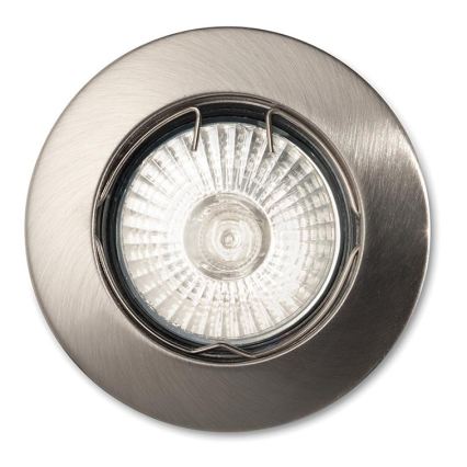 Ideal Lux - JAZZ recessed ceiling light 1xGU10/50W/230V Ø 7.7 cm matte chrome