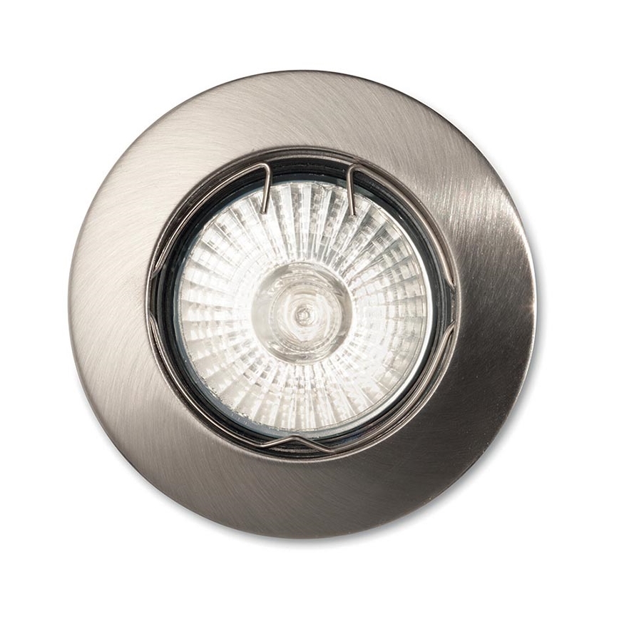 Ideal Lux - JAZZ recessed ceiling light 1xGU10/50W/230V Ø 7.7 cm matte chrome