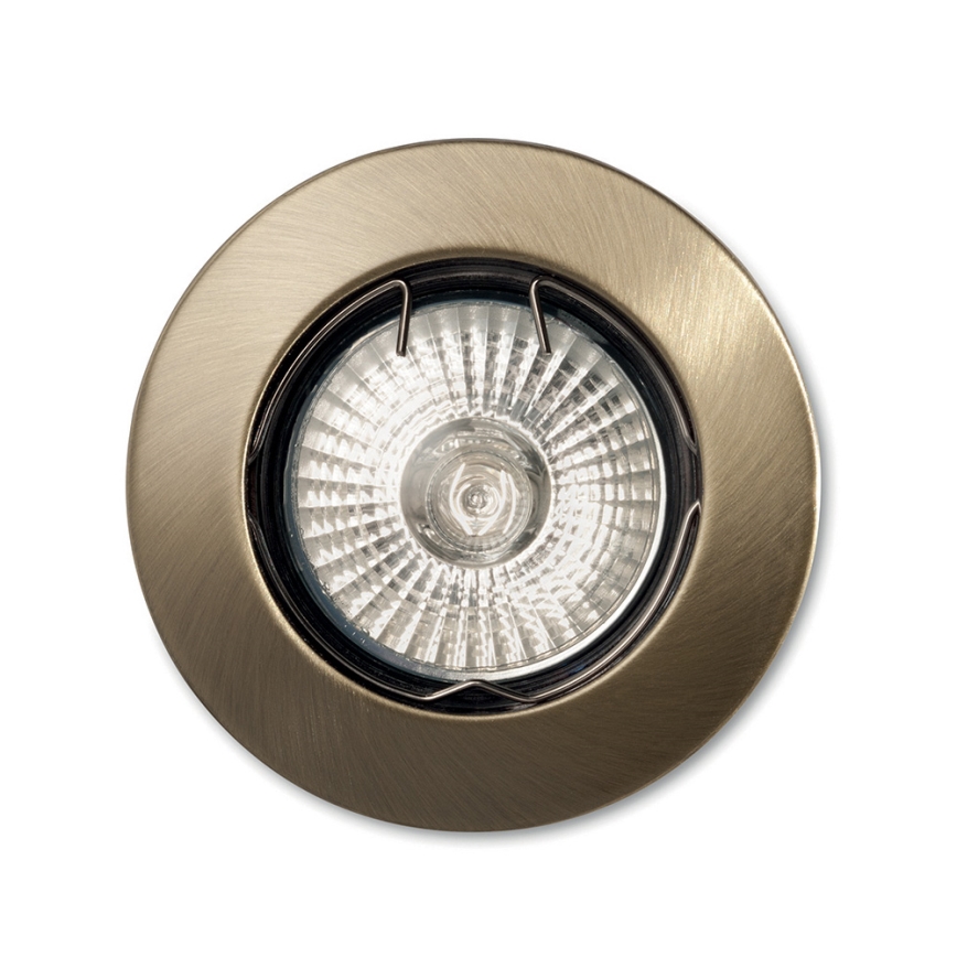 Ideal Lux - JAZZ recessed downlight 1xGU10/50W/230V, Ø 7.7 cm, bronze