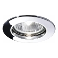 Ideal Lux - JAZZ recessed downlight 1xGU10/50W/230V, Ø 7.7 cm, polished chrome