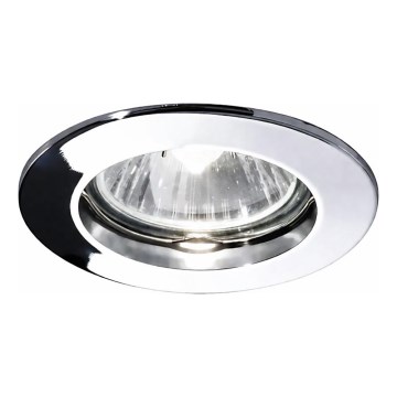 Ideal Lux - JAZZ recessed downlight 1xGU10/50W/230V, Ø 7.7 cm, polished chrome