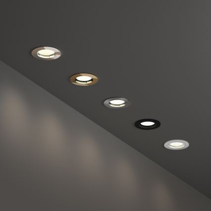 Ideal Lux - JAZZ recessed downlight 1xGU10/50W/230V, Ø 7.7 cm, polished chrome