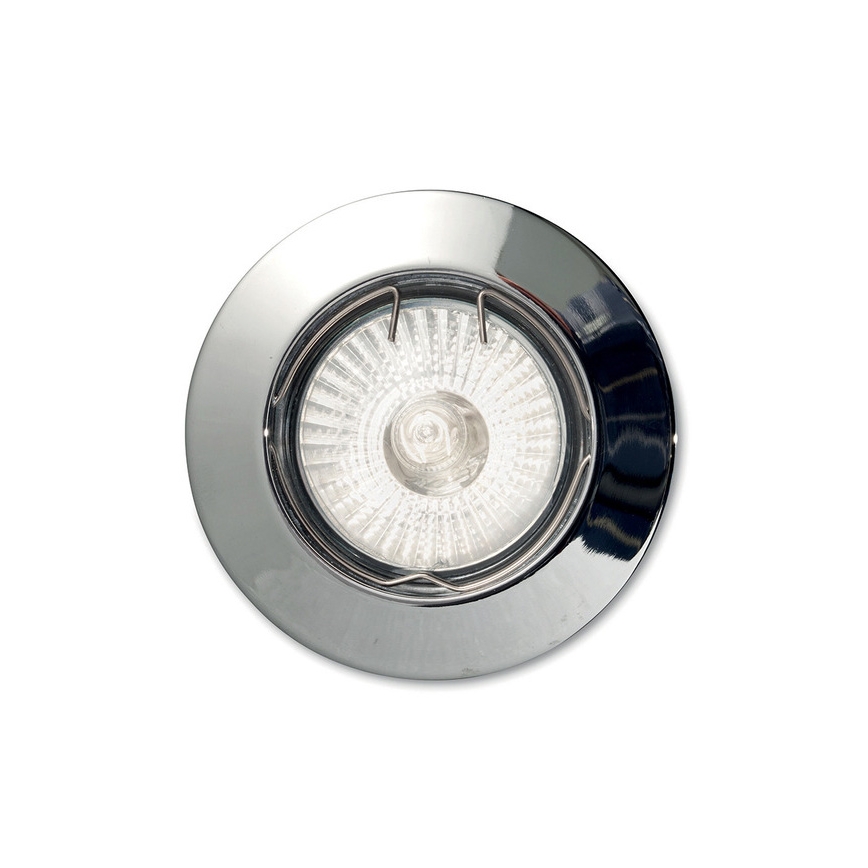 Ideal Lux - JAZZ recessed downlight 1xGU10/50W/230V, Ø 7.7 cm, polished chrome