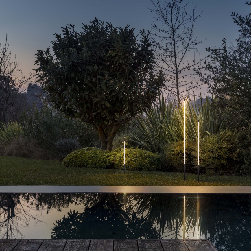 Ideal Lux - JEDI LED Outdoor Lamp 25W/230V 160 cm CRI 90 IP65 Anthracite