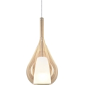 Ideal Lux - KALIQUE Cable-hung Pendant Light 1xE27/42W/230V, Ø 18 cm, Smoky Beige
