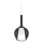 Ideal Lux - KALIQUE cable pendant 1xE27/42W/230V Ø 18 cm smoked black