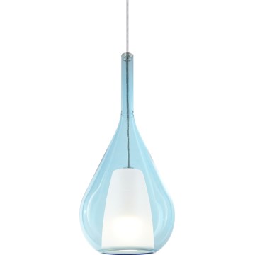 Ideal Lux - KALIQUE Cable Pendant 1xE27/42W/230V, Ø 18 cm, Smoky Blue