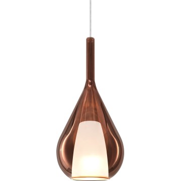Ideal Lux - KALIQUE Cable Pendant Light 1x E27/42W/230V Ø 18 cm Smoked Copper