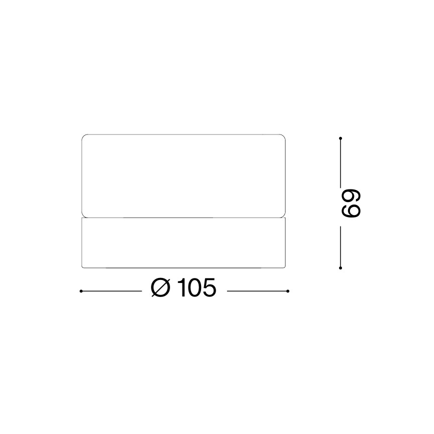 Ideal Lux - LED Bathroom Ceiling Light LOLLY 1xGX53/9W/230V Ø 10.5 cm IP44 white/clear