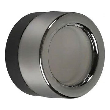 Ideal Lux - LED Bathroom Ceiling Light LOLLY 1xGX53/9W/230V Ø 10.5 cm Black/Smoky Black