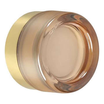 Ideal Lux - LED bathroom ceiling light LOLLY 1xGX53/9W/230V Ø 10.5 cm gold/smoky beige