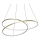 Ideal Lux - LED Cable Pendant OZ LED/75W/230V Ø 100 cm CRI 90 Gold Finish
