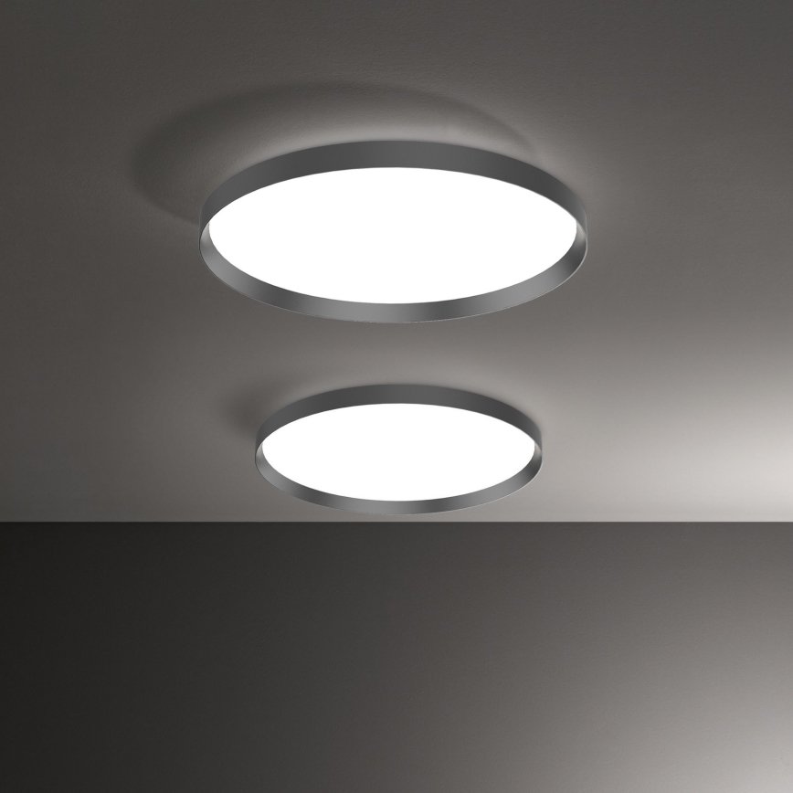 Ideal Lux - LED Ceiling light FLY LED/26W/230V 2700K d. 45 cm CRI 90 IP40 black