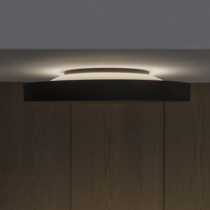 Ideal Lux - LED Ceiling light FLY LED/26W/230V 2700K d. 45 cm CRI 90 IP40 black