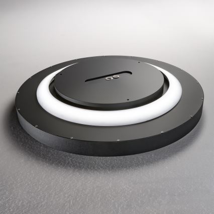 Ideal Lux - LED Ceiling light FLY LED/26W/230V 2700K d. 45 cm CRI 90 IP40 black