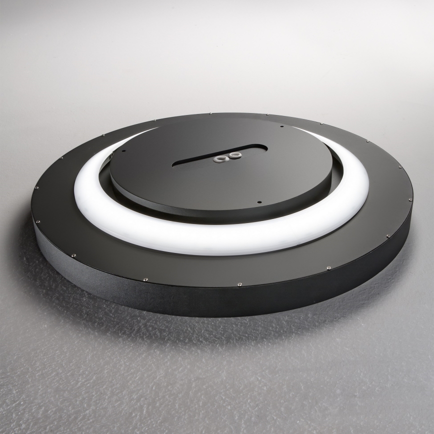 Ideal Lux - LED Ceiling light FLY LED/26W/230V 2700K d. 45 cm CRI 90 IP40 black