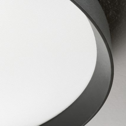 Ideal Lux - LED Ceiling light FLY LED/26W/230V 2700K d. 45 cm CRI 90 IP40 black