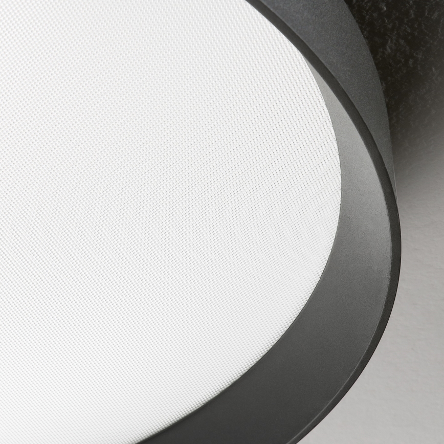 Ideal Lux - LED Ceiling light FLY LED/26W/230V 2700K d. 45 cm CRI 90 IP40 black