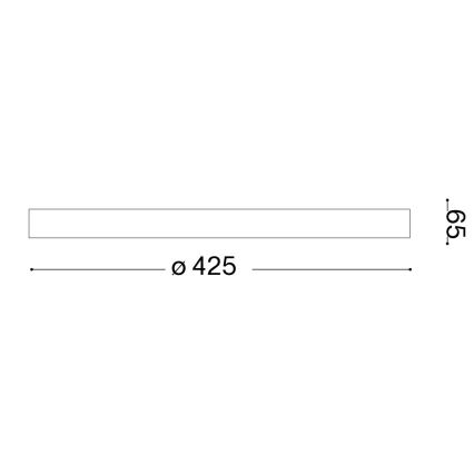 Ideal Lux - LED Ceiling light GEMINI LED/23W/230V d. 42,5 cm CRI 90 white