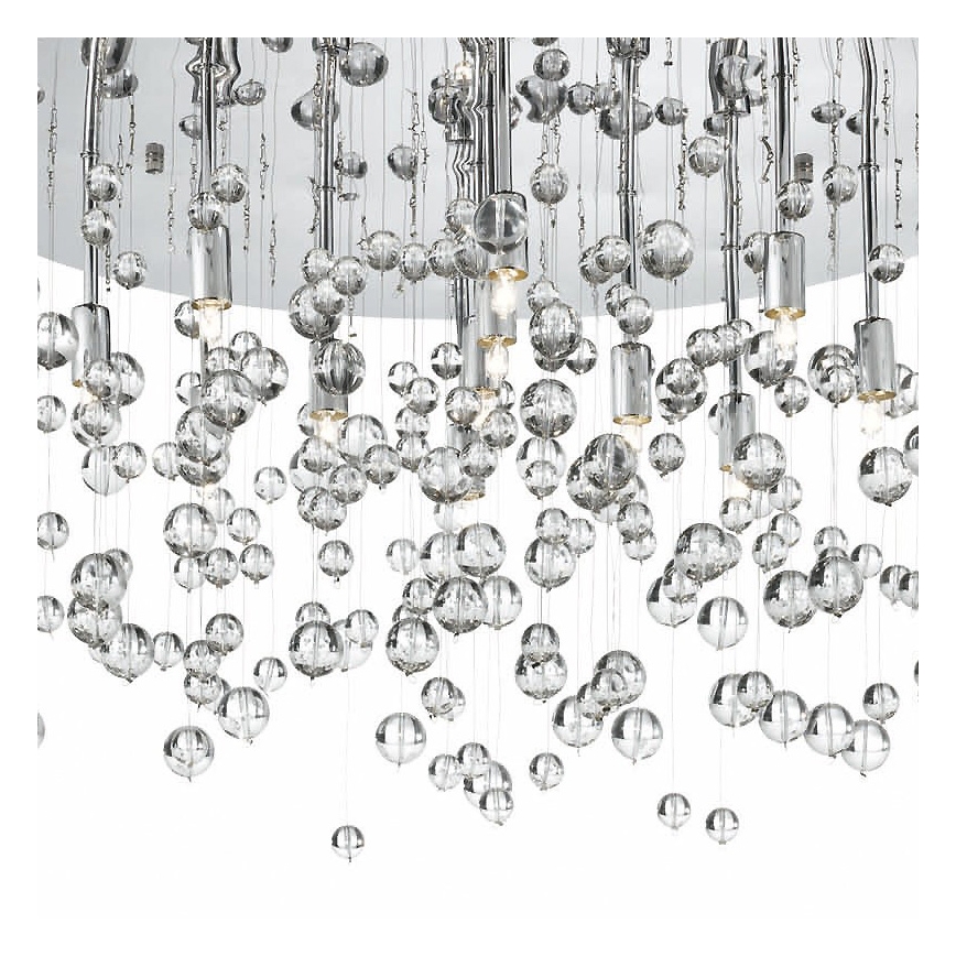 Ideal Lux - LED Ceiling light NEVE 8xG9/3W/230V d. 40,5 cm shiny chrome