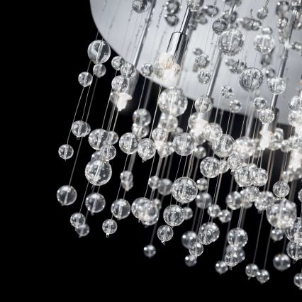 Ideal Lux - LED Ceiling light NEVE 8xG9/3W/230V d. 40,5 cm shiny chrome