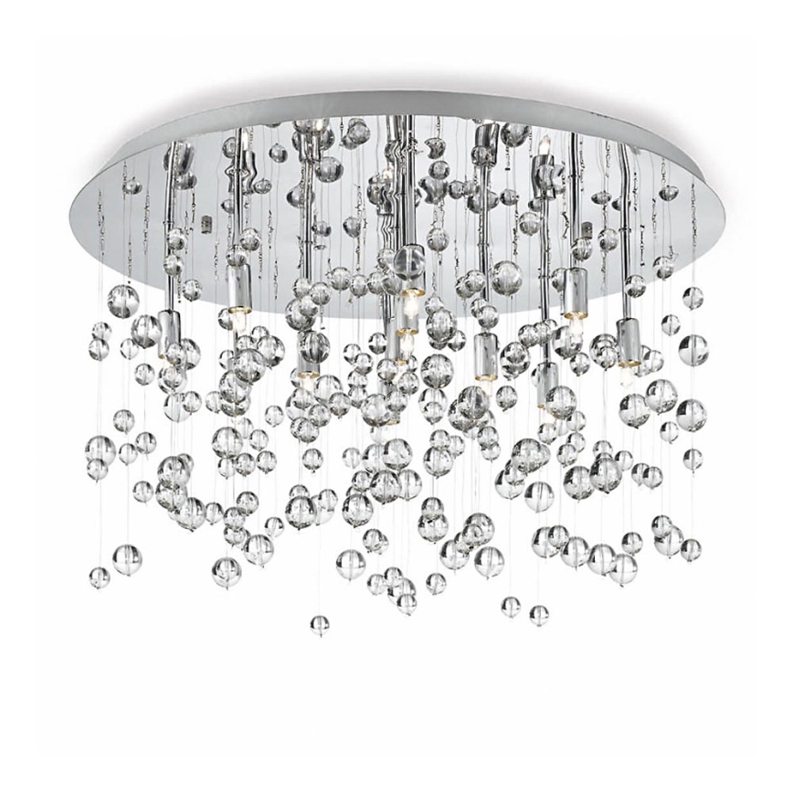 Ideal Lux - LED Ceiling light NEVE 8xG9/3W/230V d. 40,5 cm shiny chrome