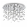 Ideal Lux - LED Ceiling light NEVE 8xG9/3W/230V d. 40,5 cm shiny chrome