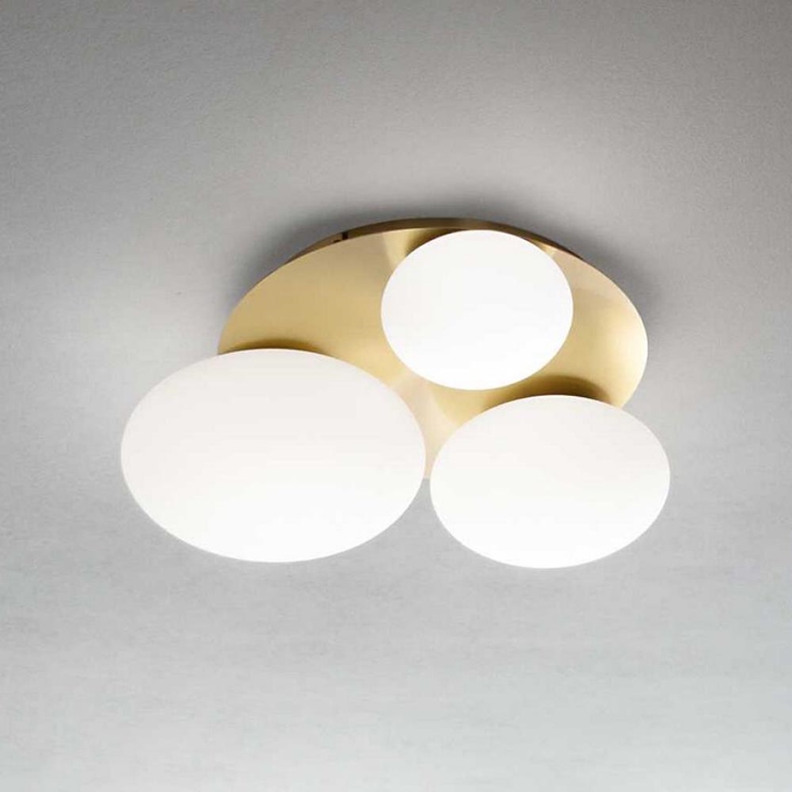 Ideal Lux - LED Ceiling light NINFEA 3xGX53/9W/230V gold