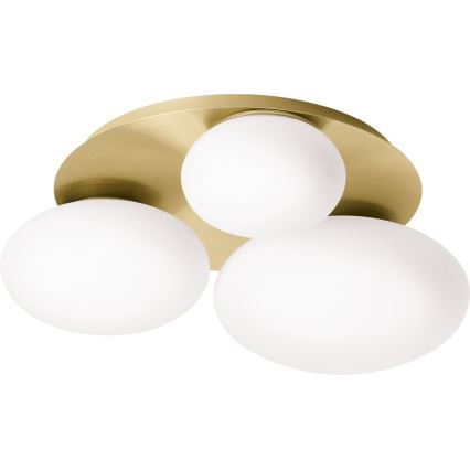 Ideal Lux - LED Ceiling light NINFEA 3xGX53/9W/230V gold