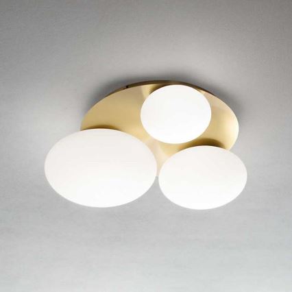 Ideal Lux - LED Ceiling light NINFEA 3xGX53/9W/230V gold