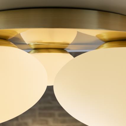 Ideal Lux - LED Ceiling light NINFEA 3xGX53/9W/230V gold