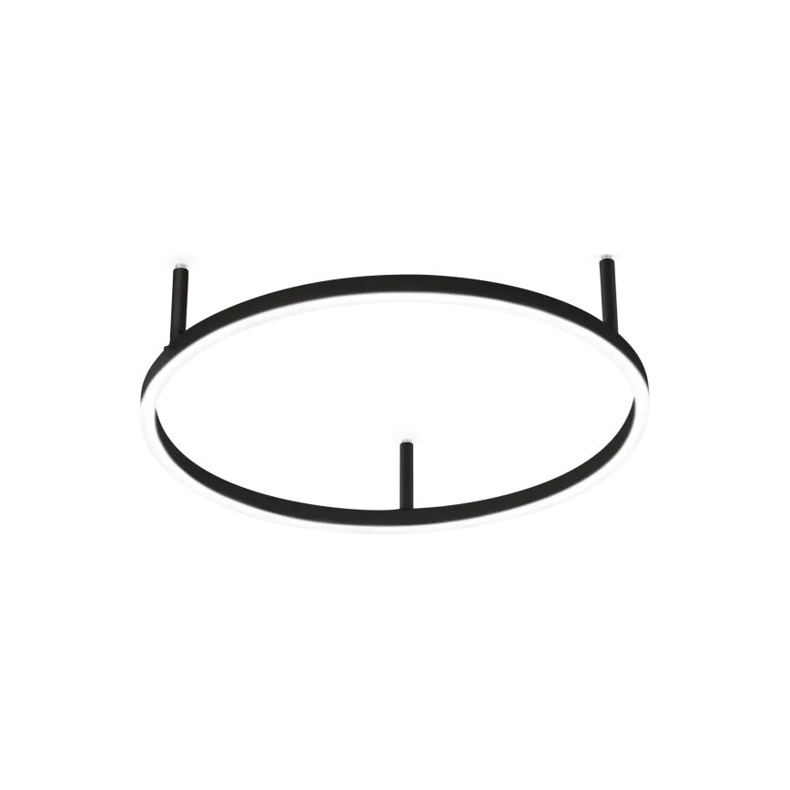 Ideal Lux - LED Ceiling light ORACLE SLIM LED/29W/230V 4000K d. 50 cm black