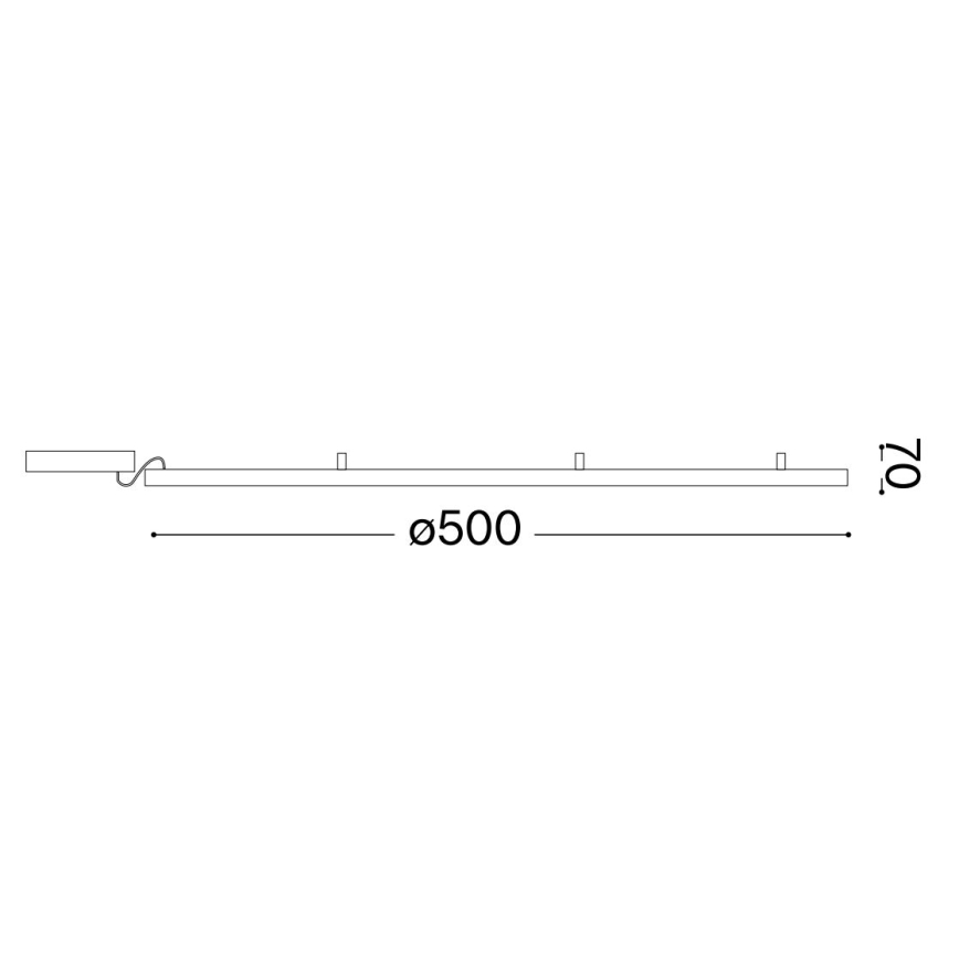 Ideal Lux - LED Ceiling light ORACLE SLIM LED/29W/230V 4000K d. 50 cm white