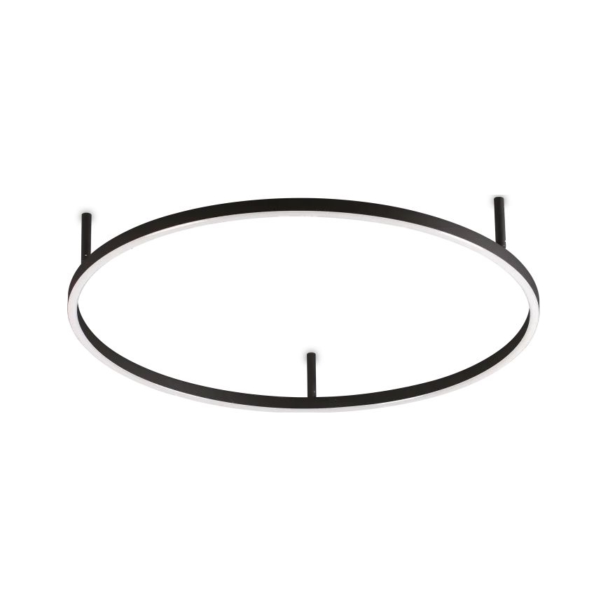 Ideal Lux - ORACLE SLIM LED Ceiling Light, 37W, 230V, 4000K, CRI 90, Ø 70 cm, black