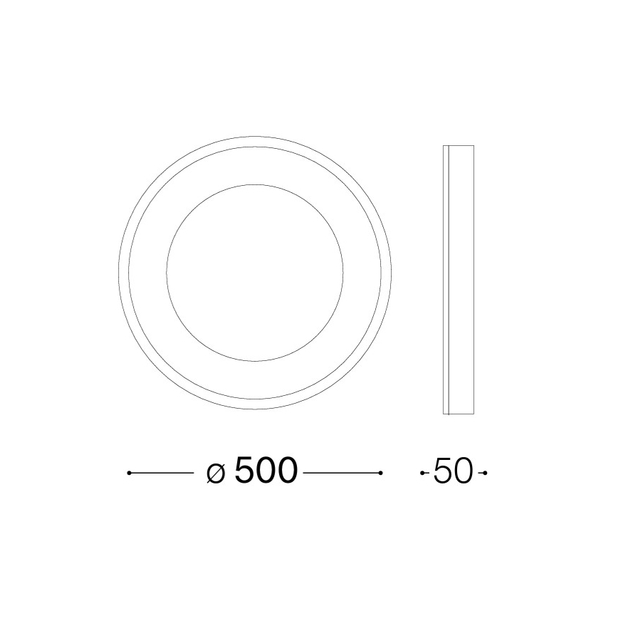 Ideal Lux - LED Ceiling Light PLANET LED/25W/230V CRI 90 dia. 50 cm white