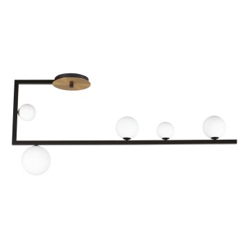 Ideal Lux - LED Chandelier on a pole BIRDS 5xG9/3W/230V black/gold