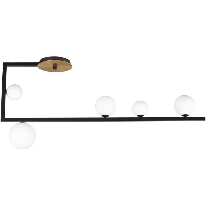 Ideal Lux - LED Chandelier on a pole BIRDS 5xG9/3W/230V black/gold