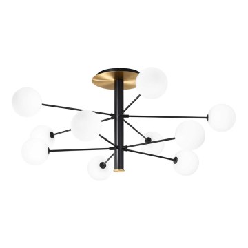 Ideal Lux - LED Chandelier on a pole COSMOPOLITAN 10xG9/3W/230V d. 124 cm black